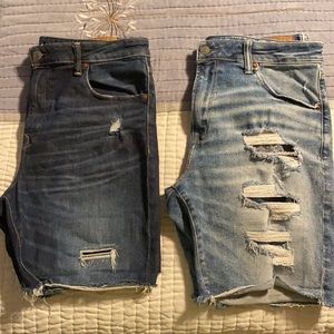 Men’s 36 American Eagle AE Jean Shorts Ne(x)t Level Airflex 2 pair